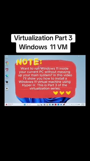 Virtualization made easy.Install Windows 11 VM on Hyper-V. Want to run windows 11 inside your current PC without messing up your main system? this video will show you how. #virtualization #Hyper -V #windows11 #computerfix #vm