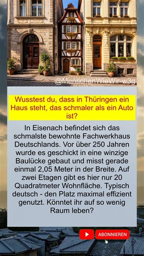 Das schmalste Haus in Deutschland!