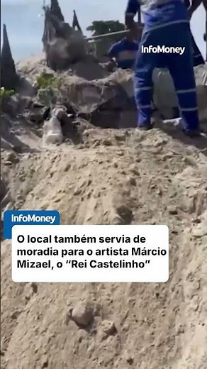 Prefeitura do Rio demole castelo de areia símbolo da Praia do Pepê