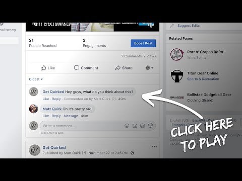 How to change the comment as on your Facebook Page
