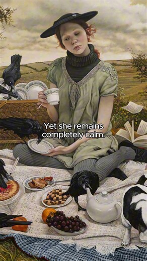 Soirée (2019) by Andrea Kowch #art #painting #history