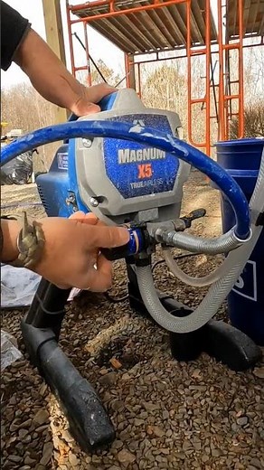 Graco Magnum x5 paint sprayer. #painting #paintspraying #diy #howto #homeremodeling