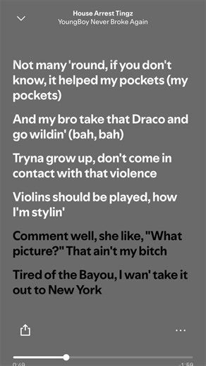 house arrest tingz-yb #lyrics #raplyrics #youngboy #spotify
