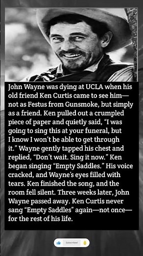 John Wayne’s Final Moments With Ken Curtis Will Break Your Heart 💔 | True Hollywood Story