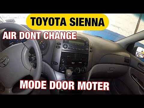 TOYOTA SIENNA air dosent change, Bad mode door motor