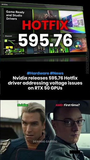 Nvidia releases Hotfix GPU driver 595.76 fixing RTX 50 voltage issues