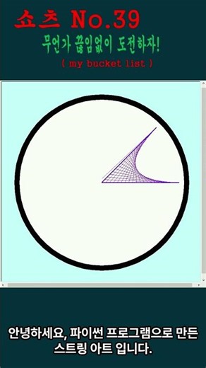 스트링 아트 ( string art ) #string #art #스트링 #아트 #파이썬 #python