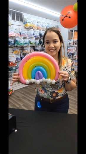 How to make a rainbow of balloons 🌈 #rainbow #balloondecor #balloonsmn #balloonartist #balloonshops #viral #trending | Boga Balloons