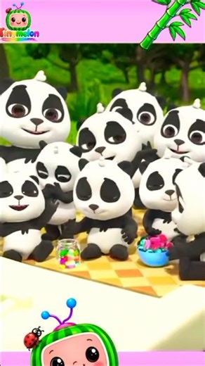 10 Little Pandas Counting Song 🐼 | Learn Numbers 1 to 10 | Kids Songs & Nursery Rhymes
