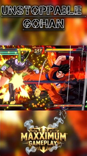 Gohan Unstoppable vs Cell #dragonballfighterz #dragonball #fight #gohan #cell #dragonballz #anime