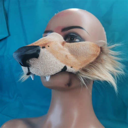 Fox Muzzle Mask | Premade Mask for Therian, Kemonomimi, Furry, Larp, Ren-fair - Etsy