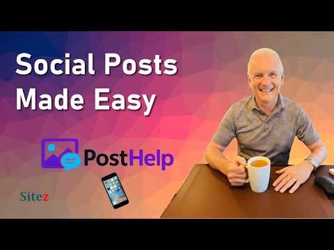 PostHelp: Easy AI Social Posts for Contractors & Local Businesses (Mobile Demo)
