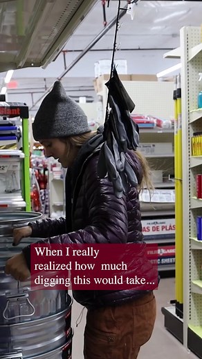 That moment when it hit just how much digging the root cellar build would require...🙃 | Linnea & Akela