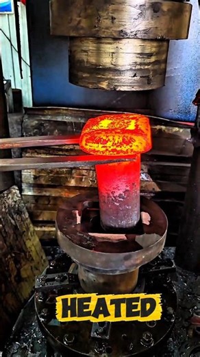 Massive Power Press vs Red Hot Steel!