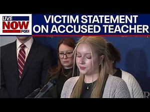 Watch powerful victim statement on accused teacher