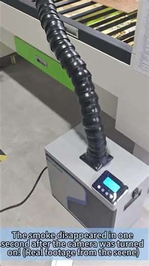 Laser Cutting fume Disappears in 1 Second | REAL Factory Test