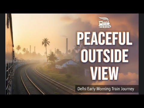Delhi Early Morning Train Journey | Peaceful Outside View | Indian Railways