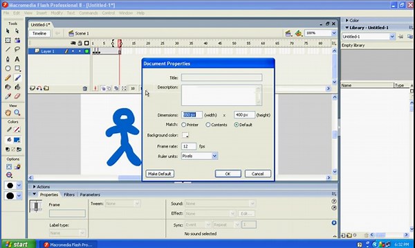 macromedia flash 8 professional tutorial : simple animation