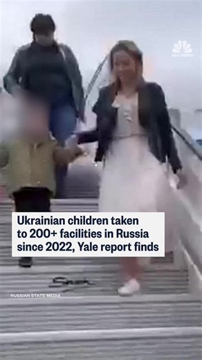 23K views · 514 reactions | Ukrainian children have been taken to over 200 different facilities across Russia, according to a Yale report released in September 2025, including locations where they have been subjected to forced “re-education” and military training. The Kremlin has previously denied such allegations. | NBC News | Facebook