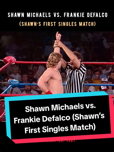 Shawn Michaels' First Singles Match Against Frankie Defalco