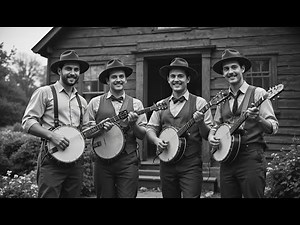 Appalachian Bluegrass 1950s • Soft, Calm Banjo & Fiddle Sounds