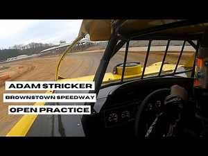 Dirt Late Model in Car Camera | Adam Stricker at Brownstown Speedway