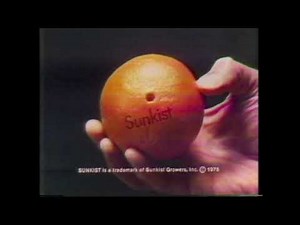 Sunkist Orange commercial from 1976