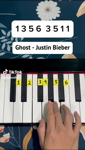 Justin Bieber Ghost Easy Piano Tutorial