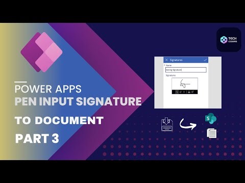 Pen input Signature to document Part 3| By Tech Coders 2.O |#techcoders #new #powerapps
