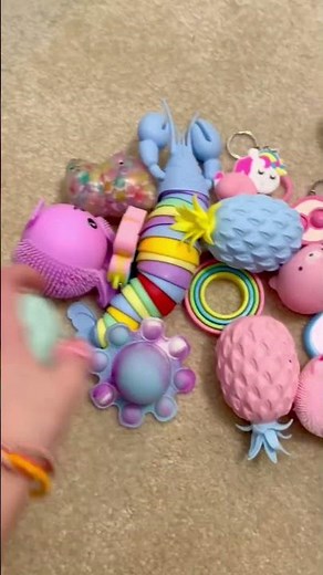 ORGANIZE MY PASTEL FIDGET COLLECTION WITH ME! 😍 *highly satisfying fidget ASMR*