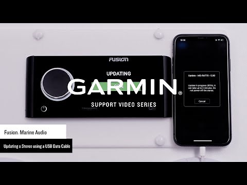 Garmin Support | Fusion® Marine Stereos | Updating using a USB Data Cable