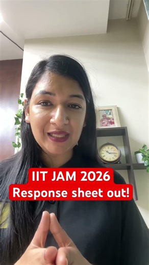 IIT JAM 2026 response sheet out ! IIT JAM 2026 response sheet