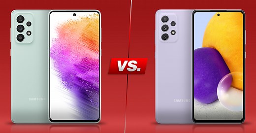 Galaxy A73 5G vs. Galaxy A72: Vergleich der Top-Mittelklasse-Handys
