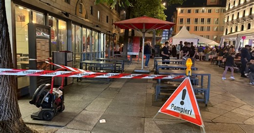 Fiamme nei bagni del Burger King di Lugano
