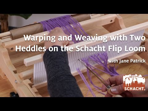 Warping and Weaving with Two Heddles on the Schacht Flip Rigid Heddle Loom