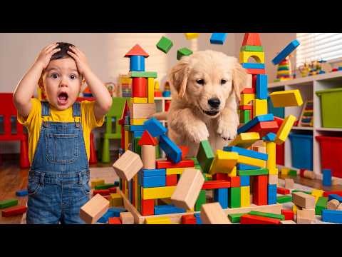 Funny Baby Moments with Dog 🐶👶 | Learn Wild Animal Sounds | PawPals Play Kids Videos