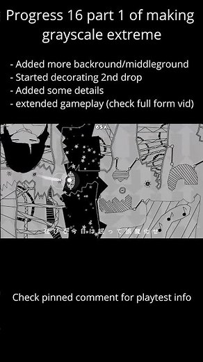 Progress 16 Part 1 of making grayscale extreme #geometrydash #shorts #inabakumori #gd