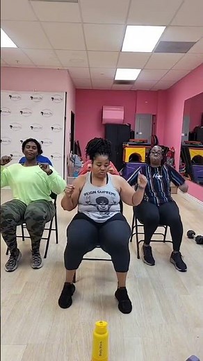 Senior chair dance workouts. Its easy and a lot of fun! #chairworkouts #workoutsforbeginners