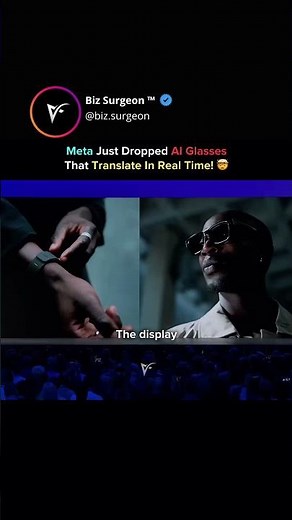 Meta Just Dropped AI Glasses That Translate in Real Time 👇