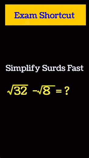 Easy Root Simplification Trick | SAT Math 😎 #maths #mathproblem #mathstricks