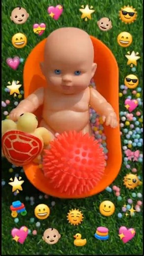 Full of Sunny Day Sensory Play! 🌈✨​❝Satisfying bathtub Doll❞