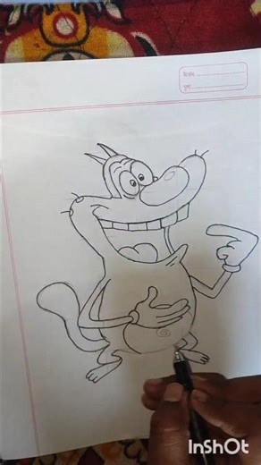 oggy drawing tutorial step by step.