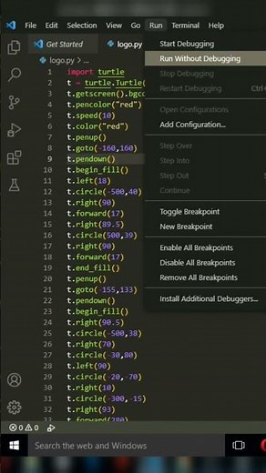 Tesla logo in python tkinter animation programming #python #animation #tesla