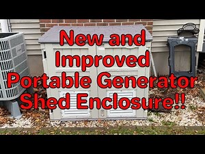 Portable Generator Enclosure Updated!!