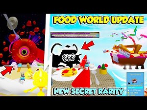 The FOOD WORLD Update is AMAZING! Got New Mythic SECRET RARITY & New LEADERBOARD PETS in Clicker Sim