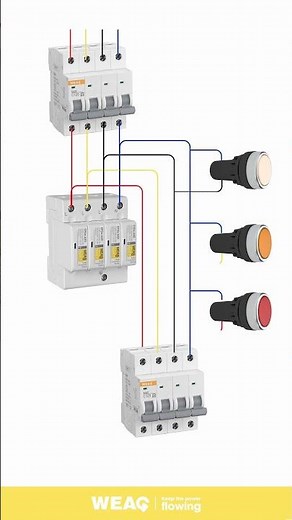 3 Phase Surge Protection Device (SPD) Wiring Diagram.