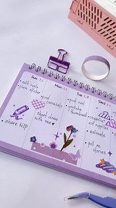 Do you ever turn your plans into pretty journal spreads? Comment yours below 💖 . . . Pixels Spiral Planner notebook | Pixels