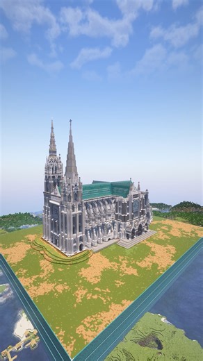 ItsMeMx on Instagram: "Chartres Cathedral in Minecraft #minecraft"