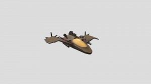Steampunk Plane - 3D model by Yulian Gerogiev (@ecodruid)