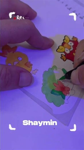 Darumaka and Shaymin #pokémon #coloring #viral #shorts